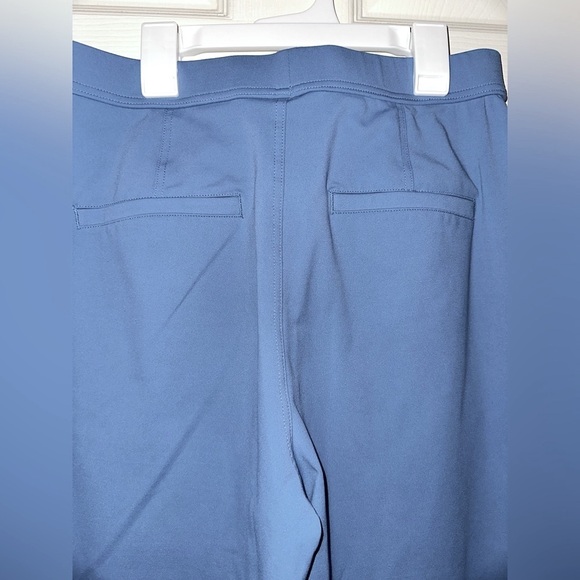 Halara blue gray wide leg pull on pants MP business casual office athleisure - Picture 3 of 7